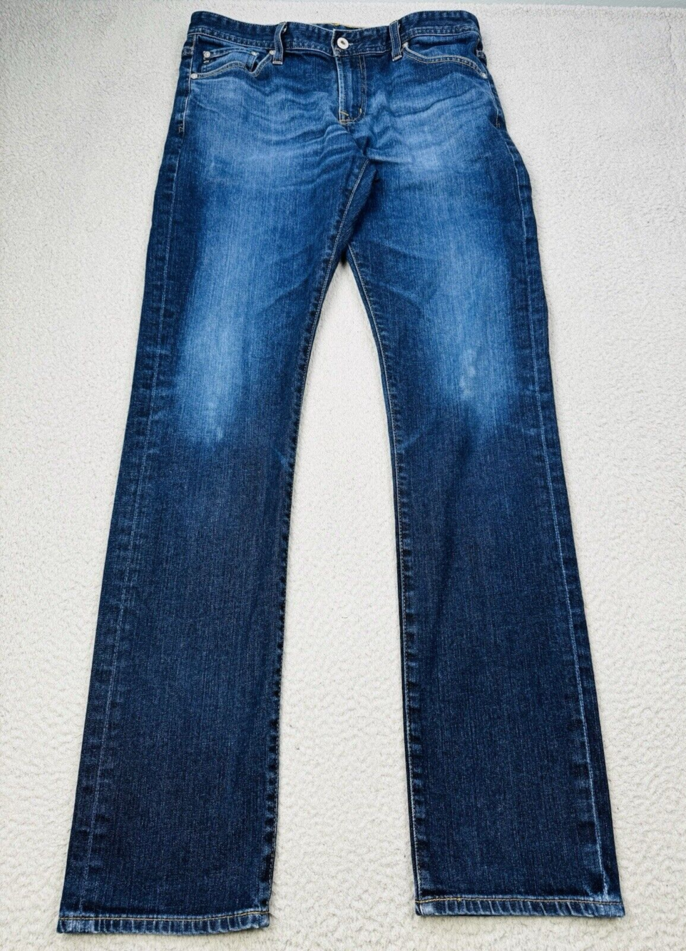 ADRIANO GOLDSCHMEID AG Jeans Mens 32x34 Blue Denim Everett Slim Straight